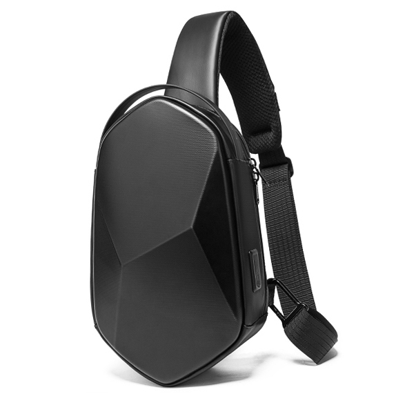 Pechera Crossbody Minimalista Negro